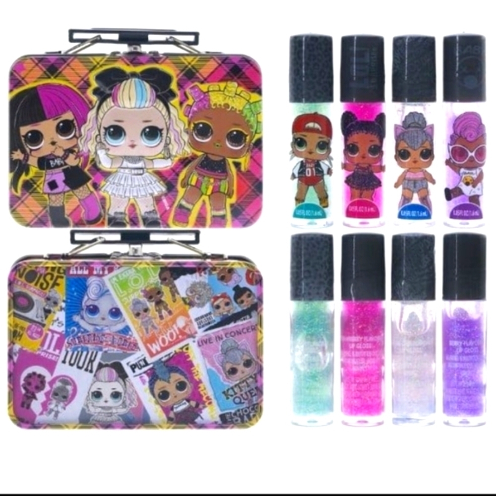 LOL Surprise Lip Gloss set Tin Box